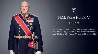 Lenke til artikkel: H.M. Kong Harald V er død