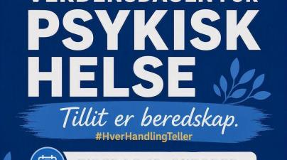 Lenke til artikkel: Verdensdagen for psykisk helse.